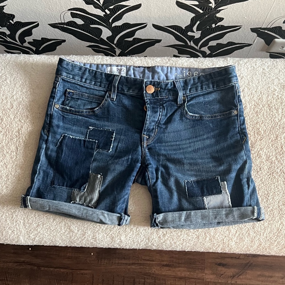 Gap patchwork Jean shorts